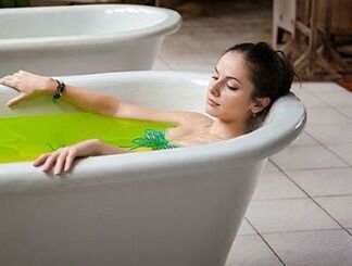 Bathing of healing from cervical osteochondrosis