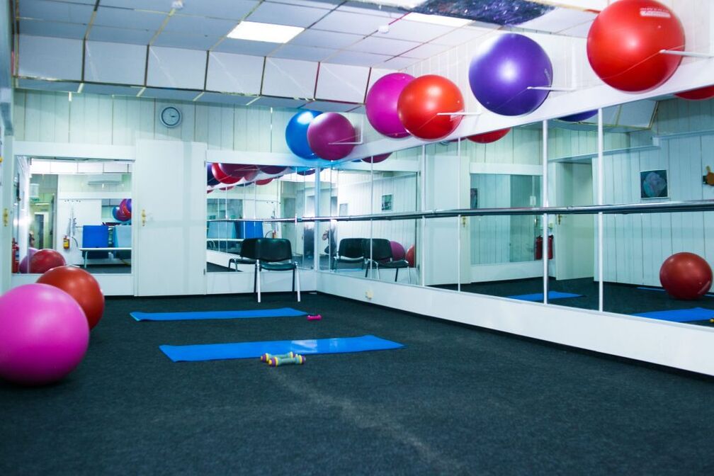 Sports therapy room